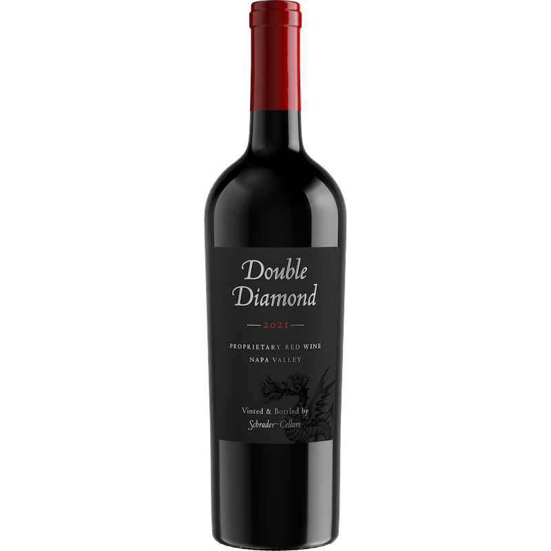 A bottle of Double Diamond : 2021 Napa Valley Proprietary Red Wine 750mL on a white background