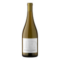 A bottle of My Favorite Neighbor Chardonnay against a solid white background. The bottle is made of dark olive-green glass with a white label featuring a subtle gray textured 'MFN' logo and black text.