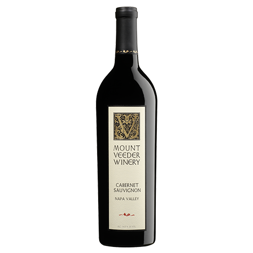 A bottle of 2021 Mount Veeder Cabernet Sauvignon Napa Valley on a white background