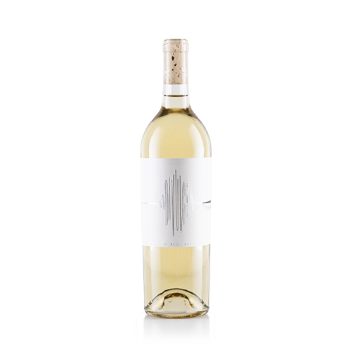 Divulge white wine bottle of wine on a blank background