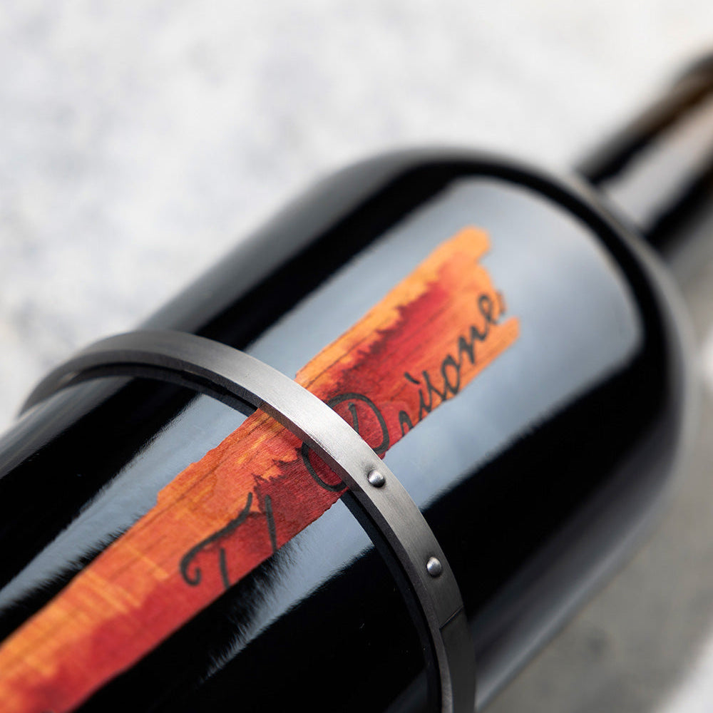The Prisoner Sliver red blend bottle on its side