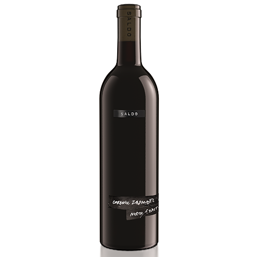 SALDO Carbonic Zinfandel bottle on white backround