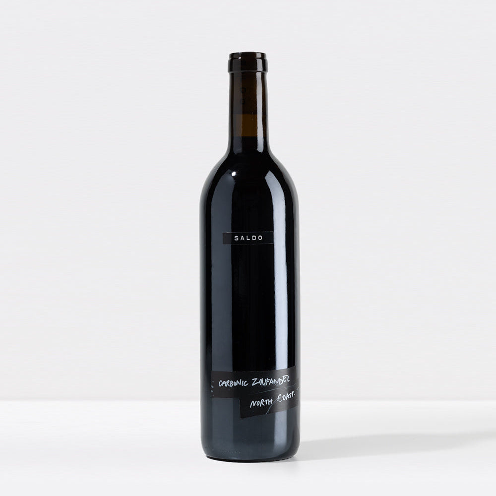 SALDO Carbonic Zinfandel bottle on white backround