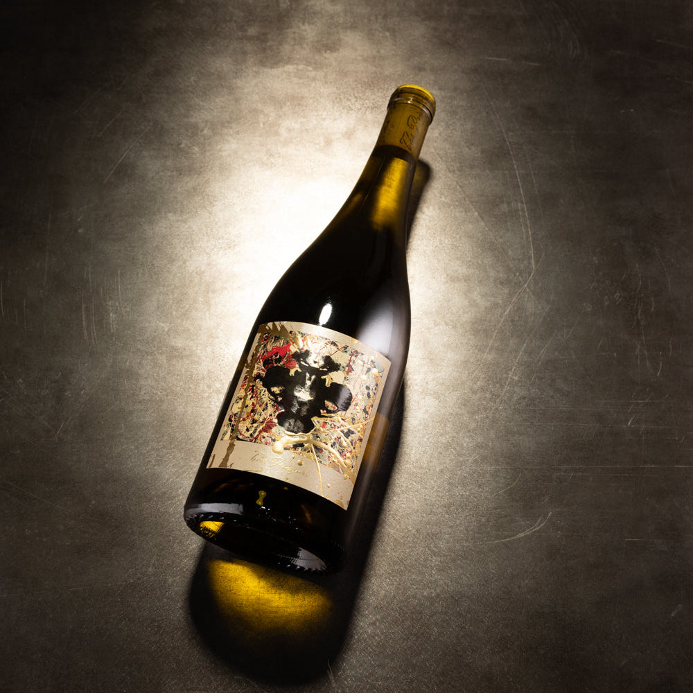 The Prisoner Winemaker Series Sweet White Wine front label on ground