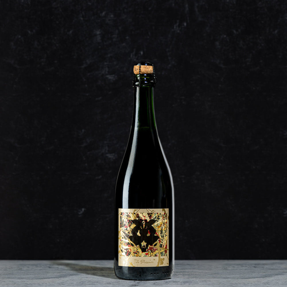 The Prisoner Winemaker Series Sparkling Red Wine on black background