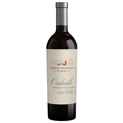 Wine bottle of 2018 Cabernet Sauvignon Oakville Napa Valley.